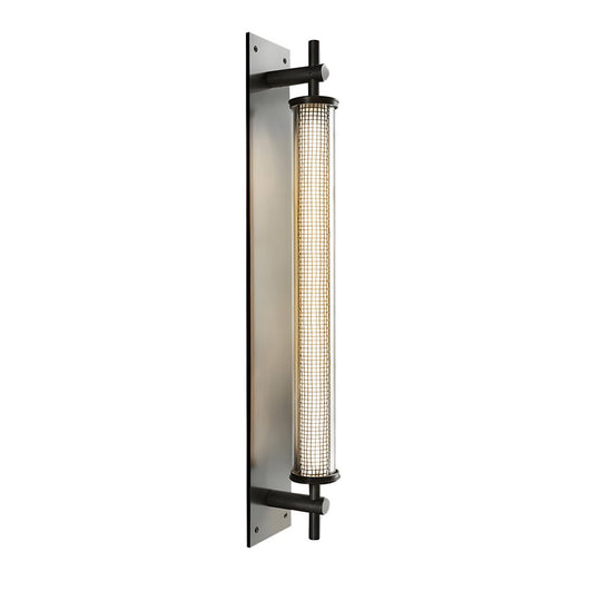 Industrial Black Stainless Steel Long Metallic Tube Wall Light – 19.7&