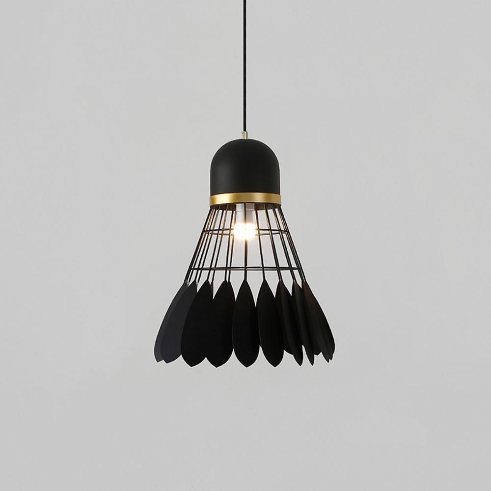 1 Bulb Industrial Pendant Lamp Metal Mini Geometric Kitchen Lighting