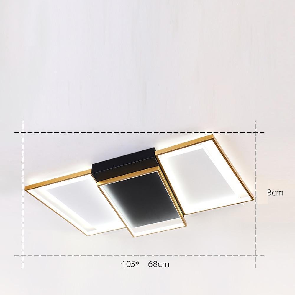 Rectangle &amp; Round LED Modern Flush Mount Ceiling Light