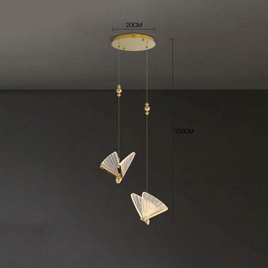 Butterfly Shaped Coastal LED Pendant Light