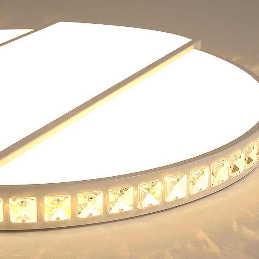 Circle Rectangular Flush Mount LED Ceiling Light with Single Ambient Light