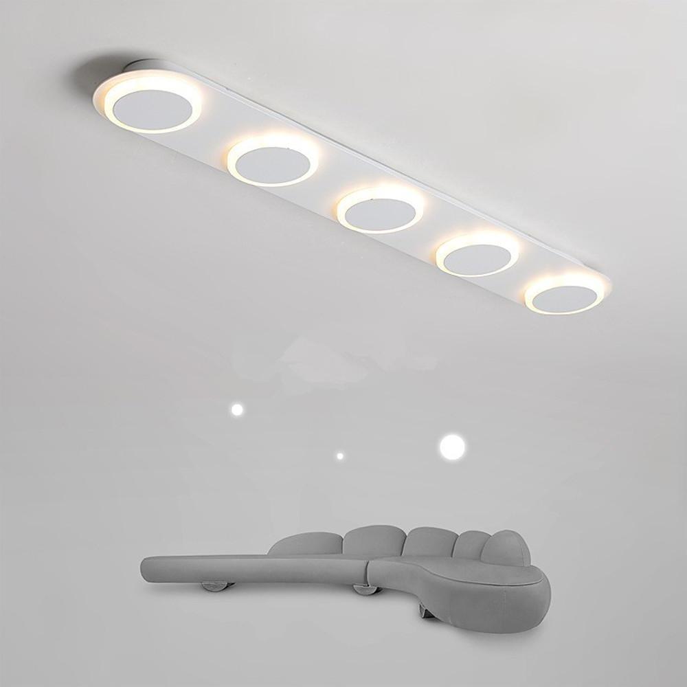 Combination Square Linear LED Flush Mount Ceiling Light