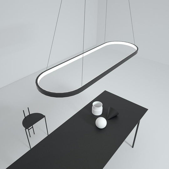 Rounded Rectangle LED Pendant Light for Kitchen