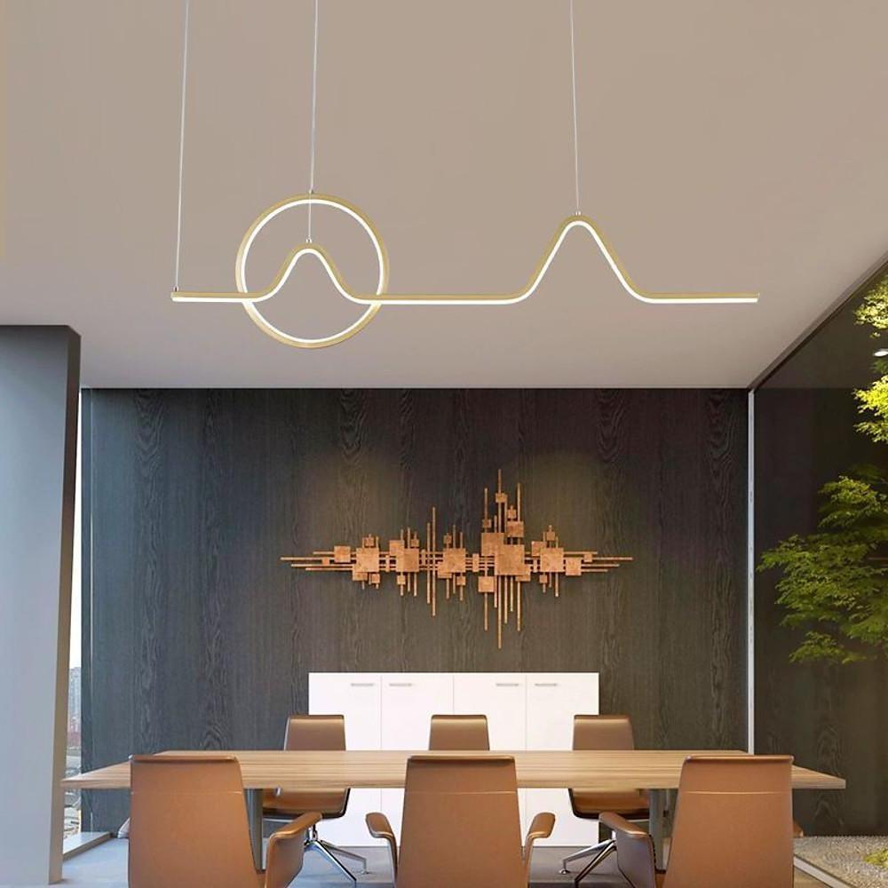 Minimalist Waves &amp; Circles Design Modern LED Pendant Light