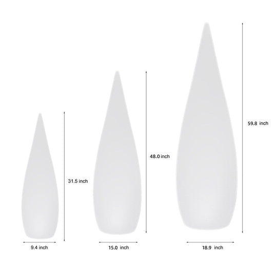Three-Way Powered Water Drop LED Floor Lamp for Indoor &amp; Outdoor