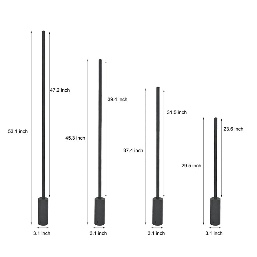 Minimalist LED Linear Lights Waterproof Outdoor Landscape Lighting