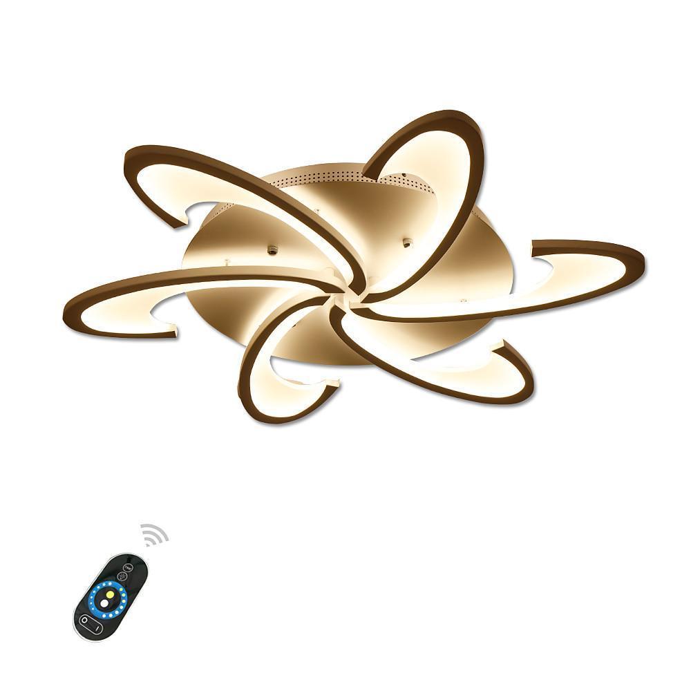 Modern Geometric Wave Flush Mount LED Circle Ceiling Light