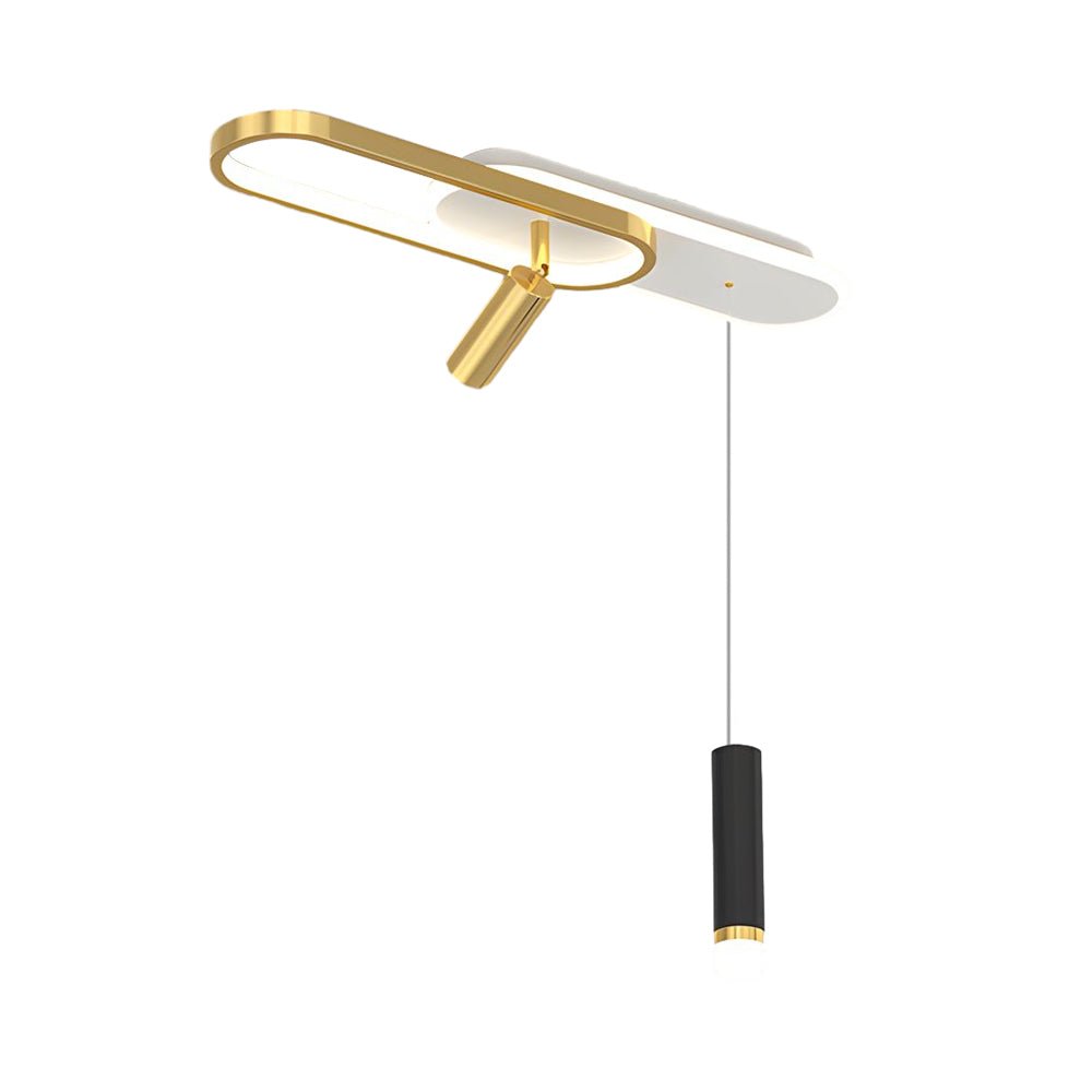 Modern Ceiling Light with Spotlights &amp; Hanging Lamp – LED