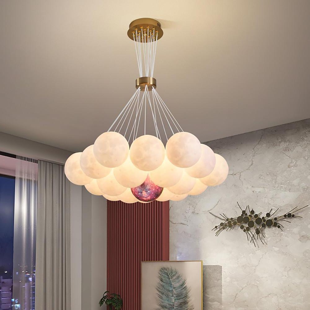 Modern Cluster Globe LED Chandelier Pendant Light