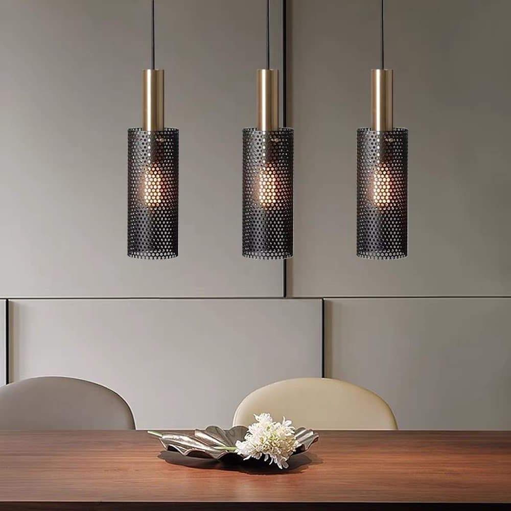Cylinder Hanging Metal LED Pendant Light