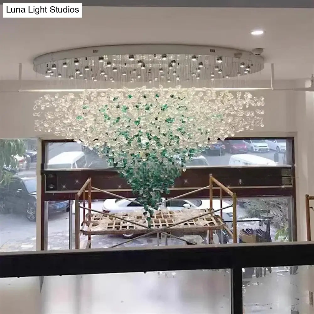 Crystal Stone Chandelier – Grand Luxury Ceiling Lighting