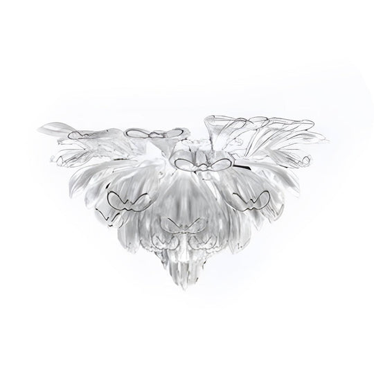 Luxury Flowers Handcrafted Art Glass 3 Step Dimming Modern Chandelier