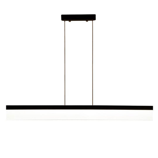 Modern Linear Aluminum Acrylic LED Pendant Light