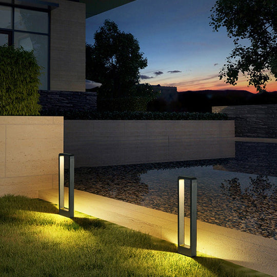 Rectangular COB LED Outdoor Path Lights Minimalist Durable &amp; Waterproof