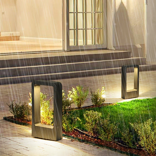Rectangular COB LED Outdoor Path Lights Minimalist Durable &amp; Waterproof