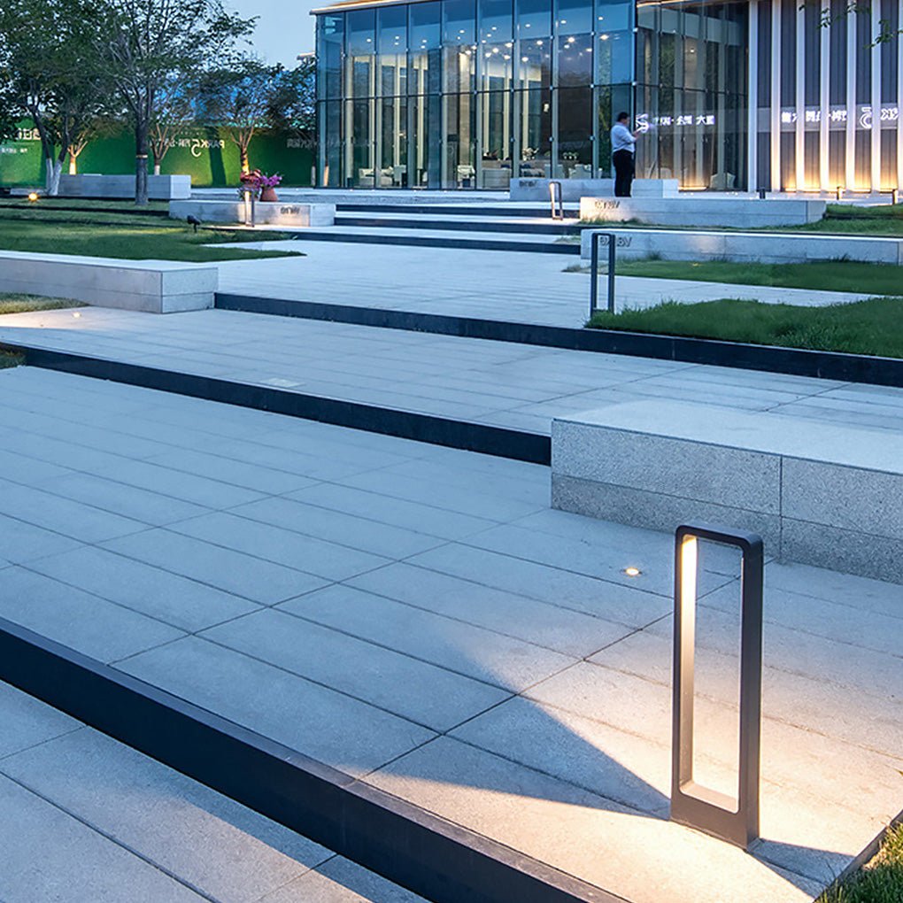 Rectangular COB LED Outdoor Path Lights Minimalist Durable &amp; Waterproof