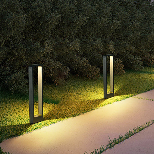 Rectangular COB LED Outdoor Path Lights Minimalist Durable &amp; Waterproof