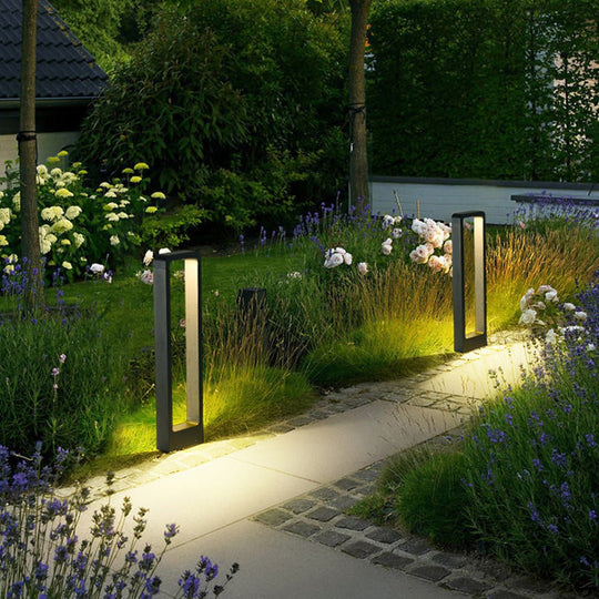 Rectangular COB LED Outdoor Path Lights Minimalist Durable &amp; Waterproof