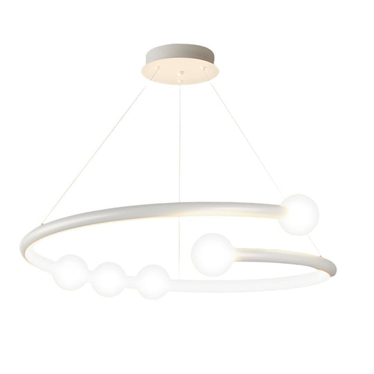 Minimalist Ring Ball 3 Step Dimming LED Nordic Chandelier Hanging Lamp