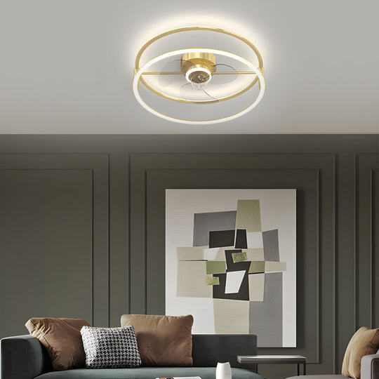 Minimalist Ring Modern Ceiling Fan Light – Bladeless &amp; Silent