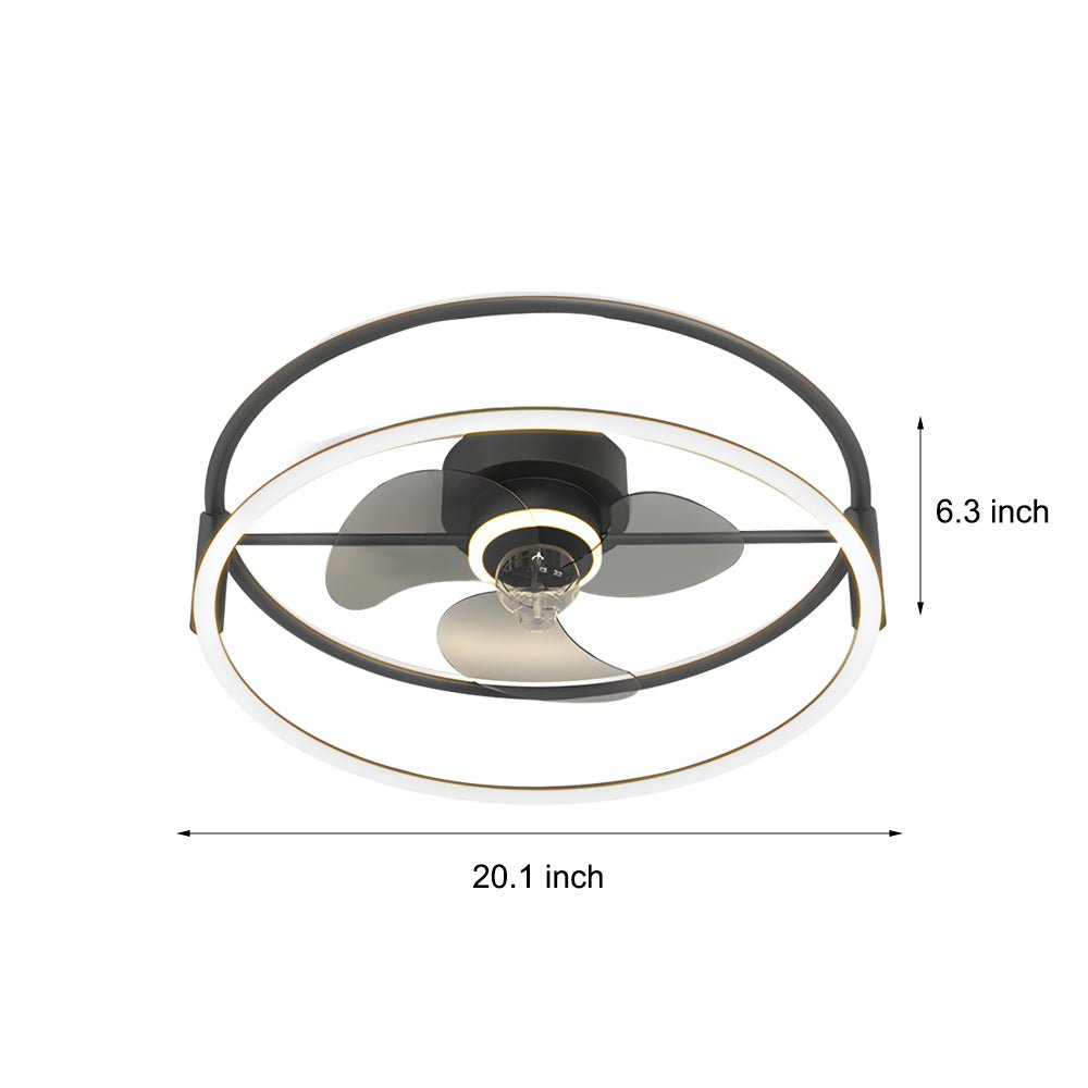 Minimalist Ring Modern Ceiling Fan Light – Bladeless &amp; Silent