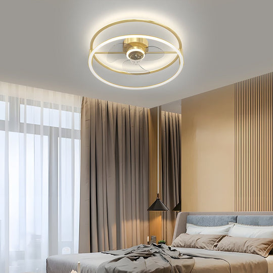 Minimalist Ring Modern Ceiling Fan Light – Bladeless &amp; Silent