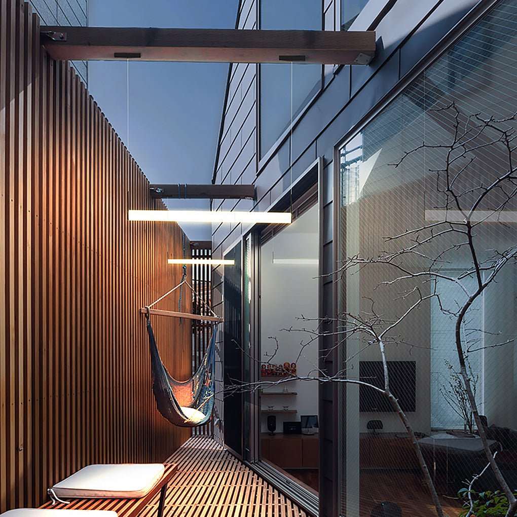 Minimalist Waterproof Outdoor LED Chandelier for Courtyard