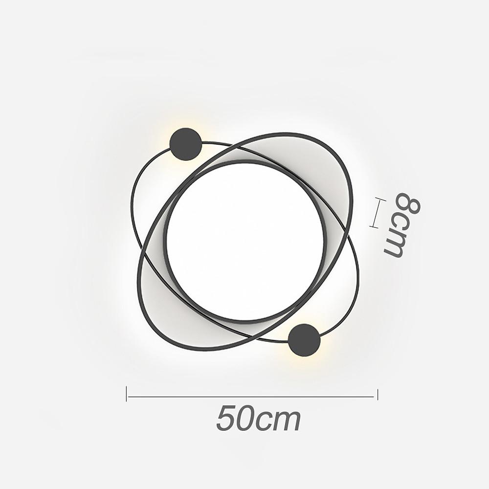LED Geometric Shapes Circle Dimmable Flush Mount Light with Remote Control