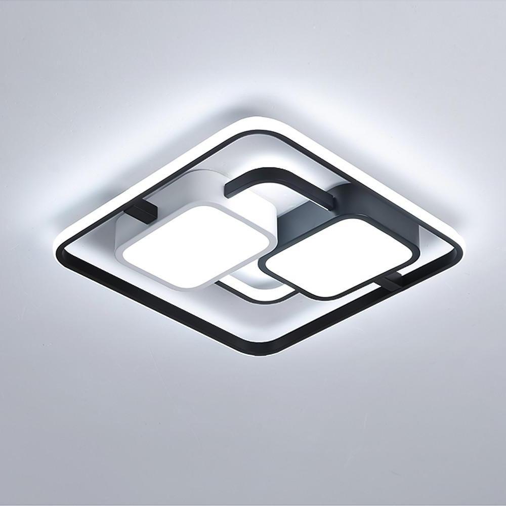 Circles Rectangles Dimmable LED Modern Ceiling Light Flush Mount
