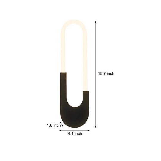 Modern Indoor Oval LED Wall Sconce – Gold or Black, 16&