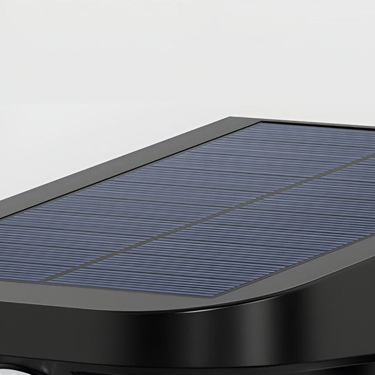 Modern LED Black Outdoor Solar Wall Lights with Motion Sensor
