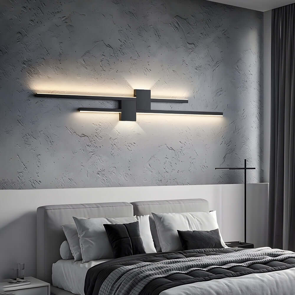 Modern Iron LED Linear Lights – Horizontal &amp; Vertical Wall Mounted