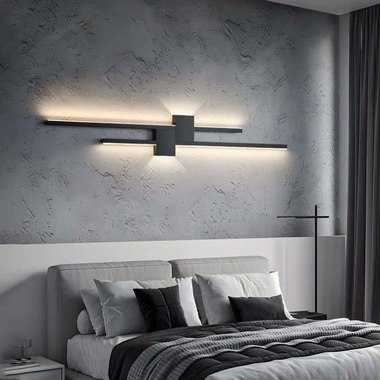 Modern Iron LED Linear Lights – Horizontal &amp; Vertical Wall Mounted