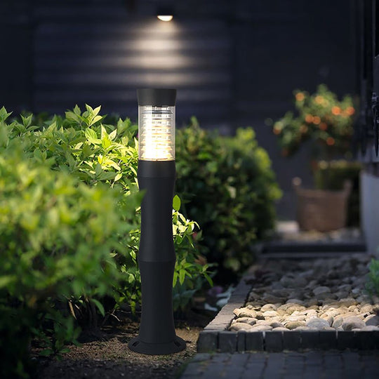 Modern Aluminum Acrylic Outdoor Bollard Light
