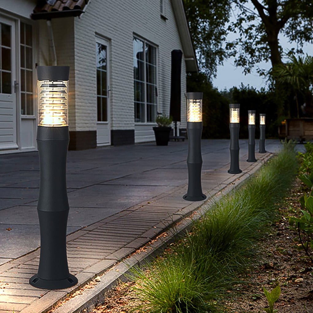 Modern Aluminum Acrylic Outdoor Bollard Light