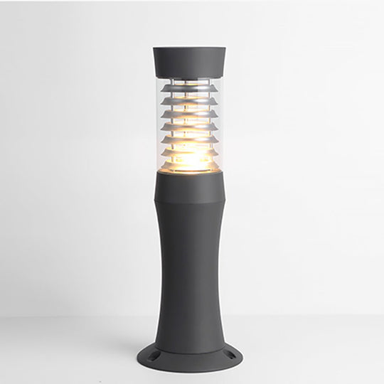 Modern Aluminum Acrylic Outdoor Bollard Light