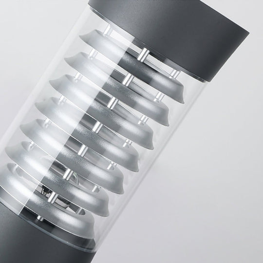 Modern Aluminum Acrylic Outdoor Bollard Light