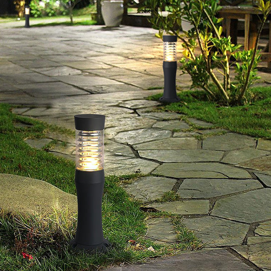 Modern Aluminum Acrylic Outdoor Bollard Light
