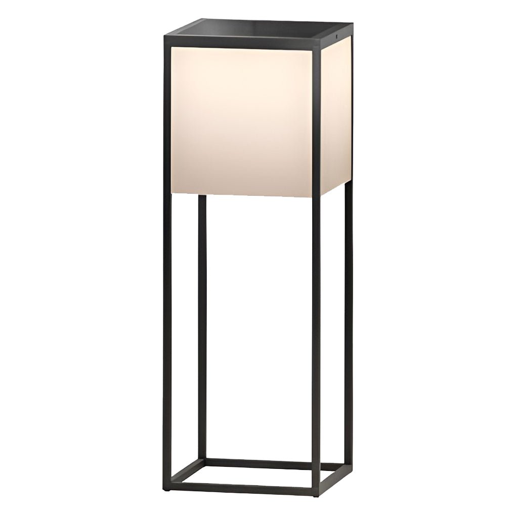 Square Solar LED Post Light with Stainless Steel Frame