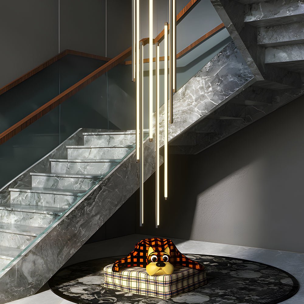 Modern Spiral LED Strip Chandelier – 3/5/8 Lights
