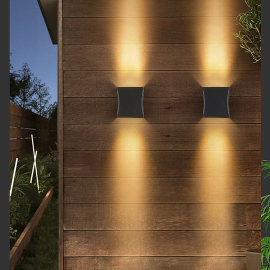 Modern Up and Down Light LED Outdoor Wall Sconce Lighting