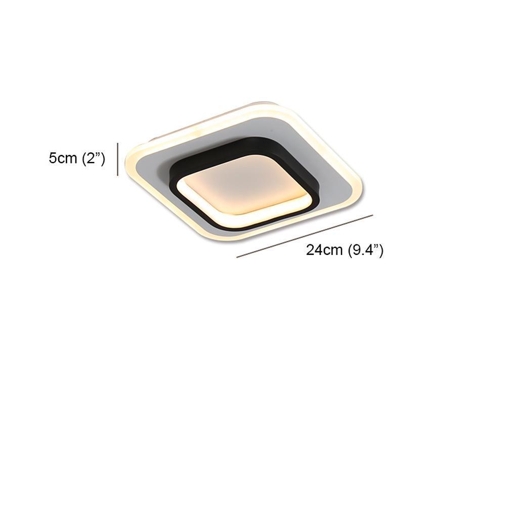 Double Square Shaped Flush Mount LED Ceiling Light for Kitchen Sink