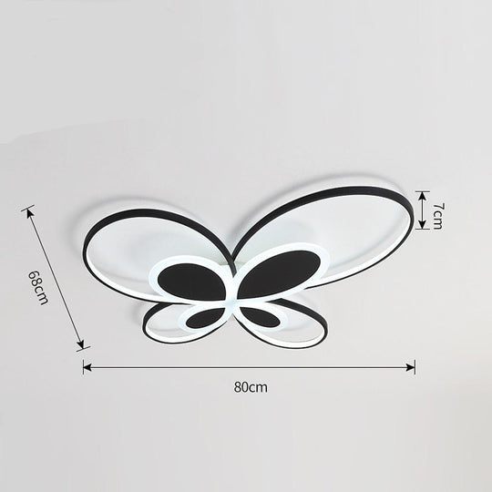Cluster Dimmable Butterfly LED Flush Mount Ceiling Light for Baby &amp; Kids
