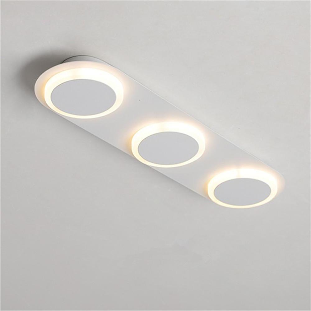 Combination Square Linear LED Flush Mount Ceiling Light