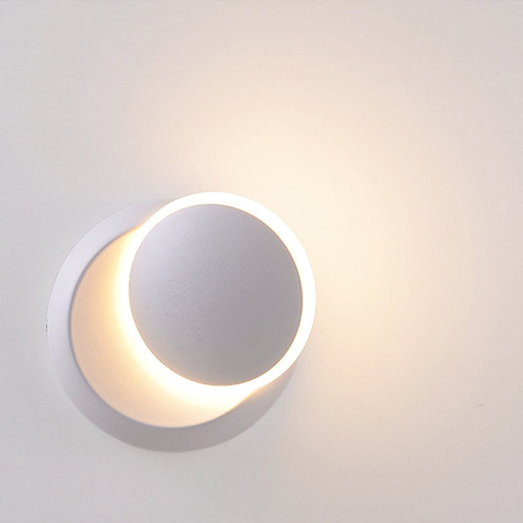 Nordic Minimalist LED Rotatable Round Wall Light