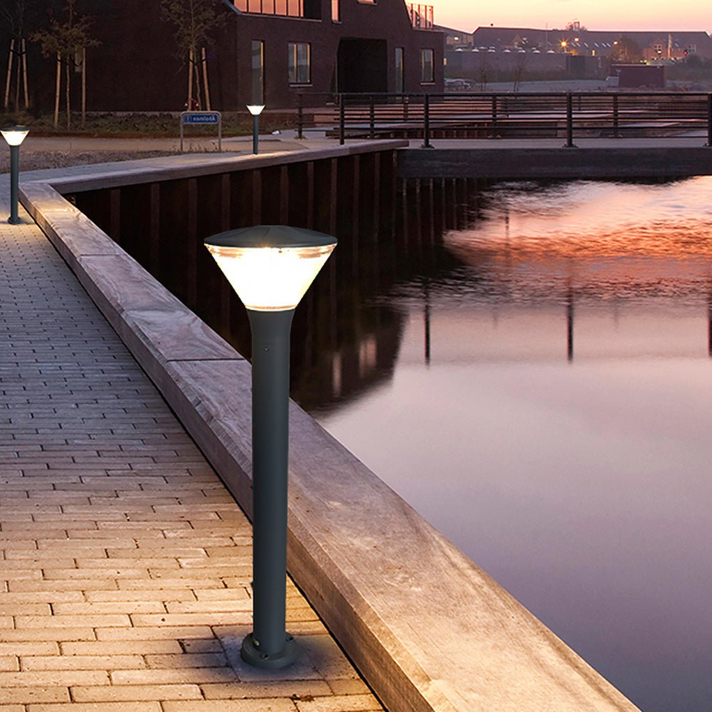 Versatile Round LED Nordic Outdoor Wall and Post Light