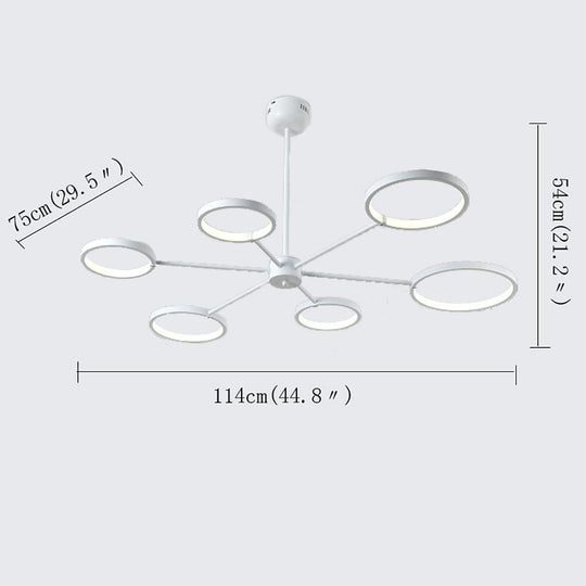Mini Sputnik Modern Metal &amp; Silica Gel LED Chandelier