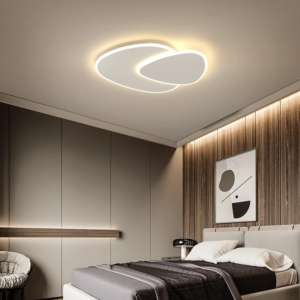 Geometric Shapes Dimmable LED White Modern Flush Mount Ceiling Light