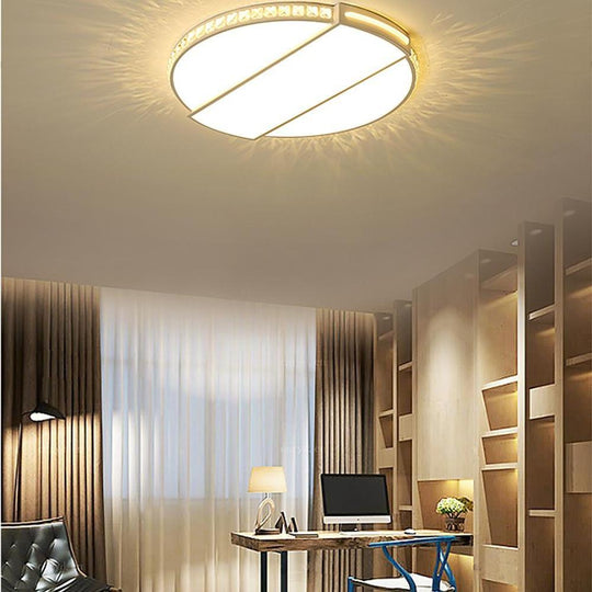 Circle Rectangular Flush Mount LED Ceiling Light with Single Ambient Light