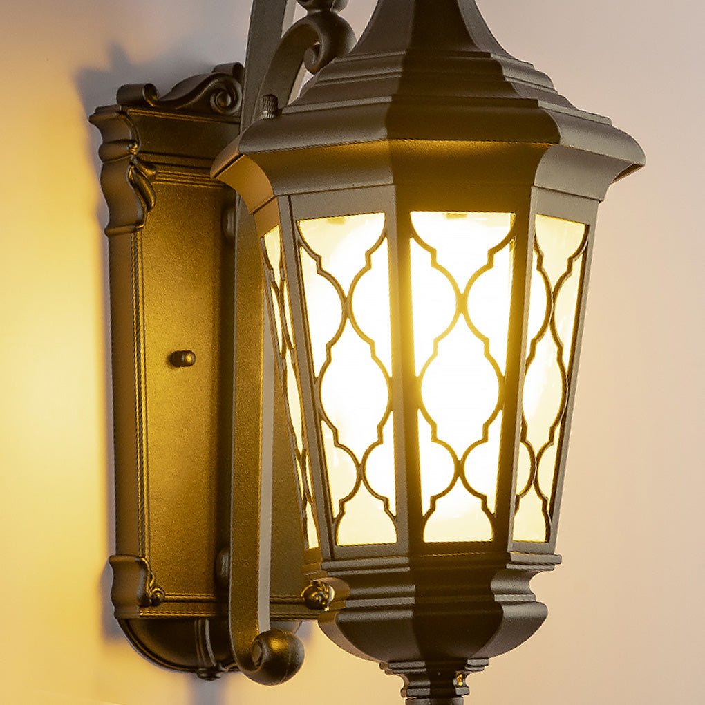 Outdoor Retro Waterproof LED Wall Lamp for Courtyard and Balcony